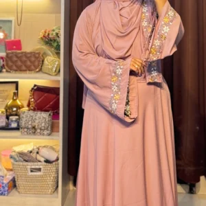 Elegant Embroidered Zainab Abaya