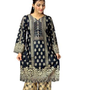 Luxury Dubai Silk 2 Piece Co-Ord Set -001