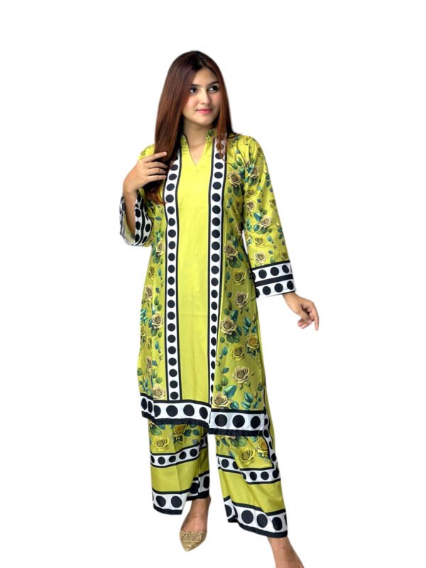 Luxury Dubai Silk 2 Piece Co-Ord Set -003 - Image 2