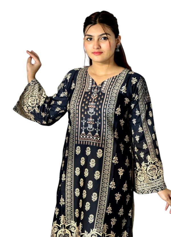 Luxury Dubai Silk 2 Piece Co-Ord Set -001 - Image 4