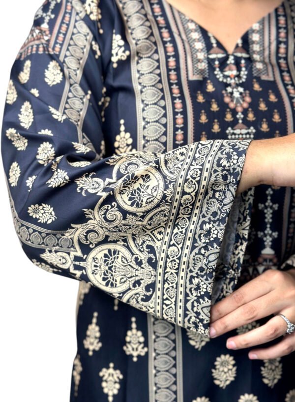 Luxury Dubai Silk 2 Piece Co-Ord Set -001 - Image 2