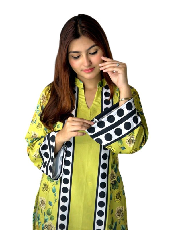 Luxury Dubai Silk 2 Piece Co-Ord Set -003 - Image 3