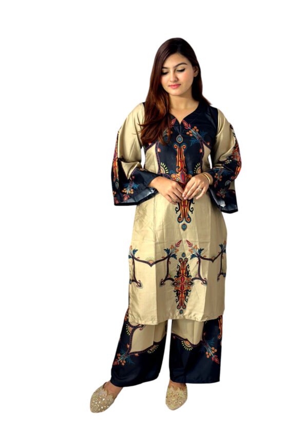 Luxury Dubai Silk 2 Piece Co-Ord Set -002