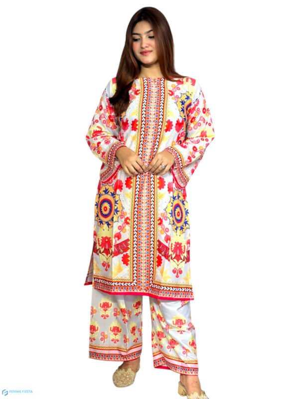 Luxury Dubai Silk 2 Piece Co-Ord Set - 004 - Image 2