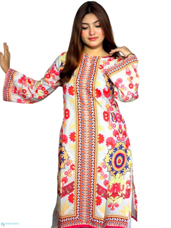 Luxury Dubai Silk 2 Piece Co-Ord Set - 004 - Image 3