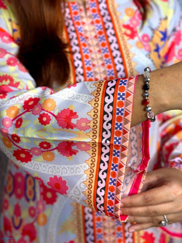 Luxury Dubai Silk 2 Piece Co-Ord Set - 004 - Image 4