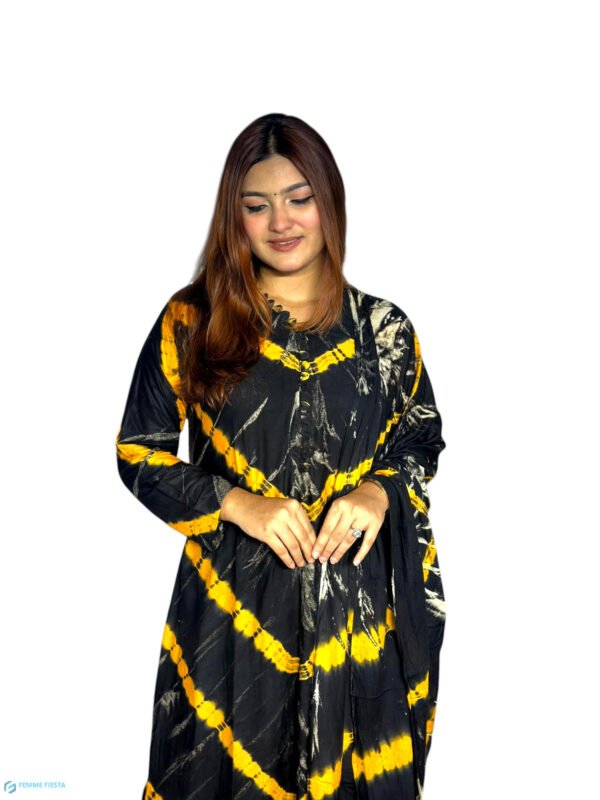 Cotton Batik Two-Piece Set (Kamiz and Dopatta) Batik-001