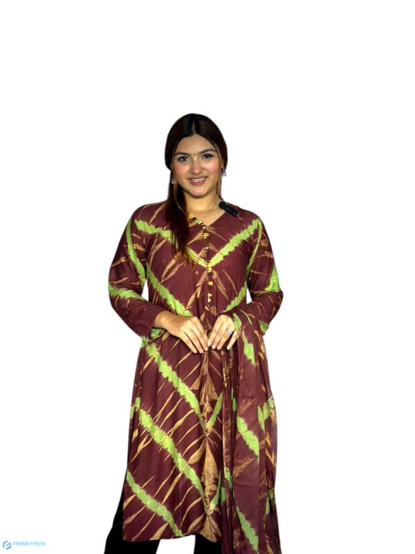 Cotton Batik Two-Piece Set (Kamiz and Dopatta) Batik-002