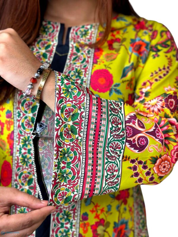 Luxury Dubai Silk 2 Piece Co-Ord Set - 005 - Image 3