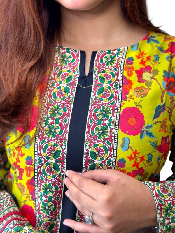 Luxury Dubai Silk 2 Piece Co-Ord Set - 005 - Image 4
