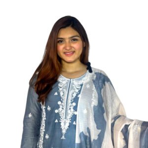 Premium Cotton Ambroidered Two Piece set (Kameez and Dopatta) PCA-001