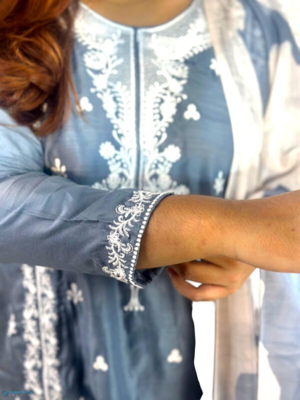 Premium Cotton Ambroidered Two Piece set (Kameez and Dopatta) PCA-001 - Image 4