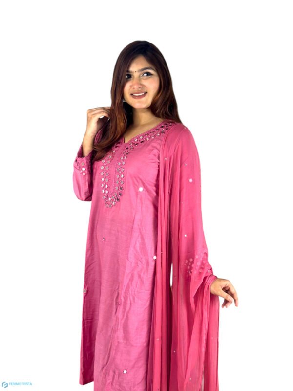 China Cotton Two-Piece Set (Kamiz and Dopatta) - Image 4