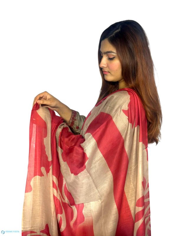 Premium Cotton Ambroidered Two Piece set (Kameez and Dopatta) PCA-002 - Image 5