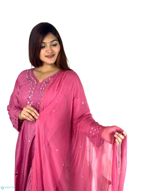 China Cotton Two-Piece Set (Kamiz and Dopatta) - Image 2