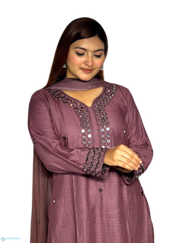 China Cotton Two-Piece Set (Kamiz and Dopatta) - Image 5