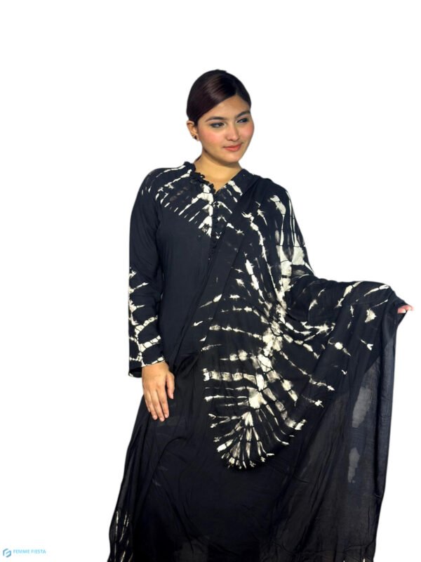 Cotton Batik Two-Piece Set (Kamiz and Dopatta) Batik-003 - Image 3
