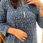 Indigo Paisley Imported Georgette One-Piece