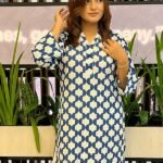 Navy Geo Imported Silk-Georgette One-Piece Dress