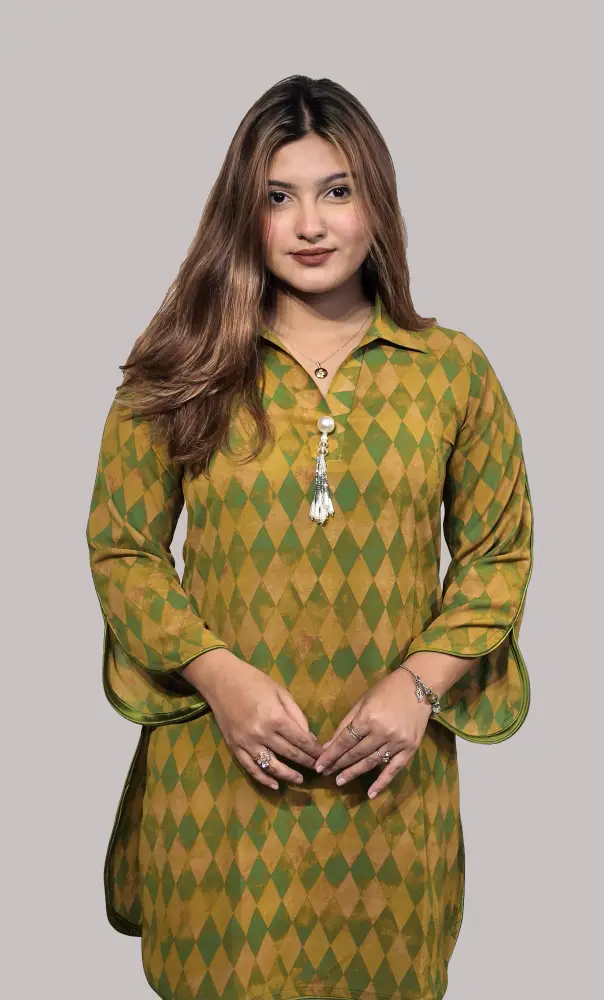 elegant geometric kabli cut georgette tunic elegant geometric kabli cut georgette tunic